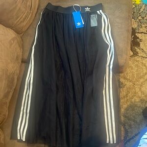 Adidas tulle skirt black and white